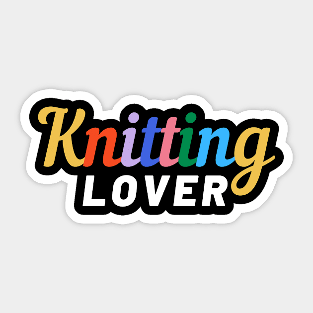 Knitting Lover Sticker by FunnyStylesShop